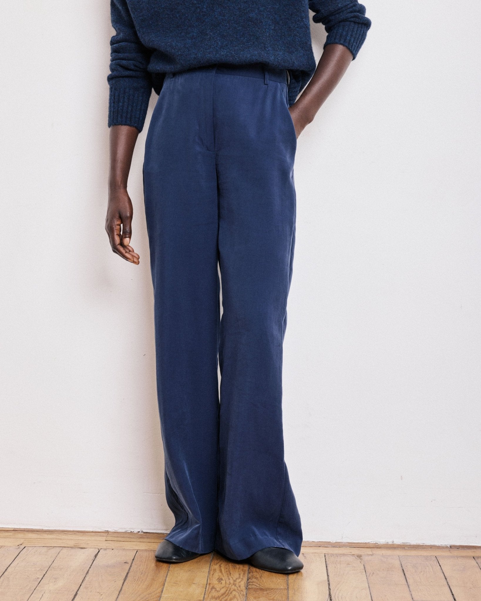 POSITANON Navy Pants - Joy