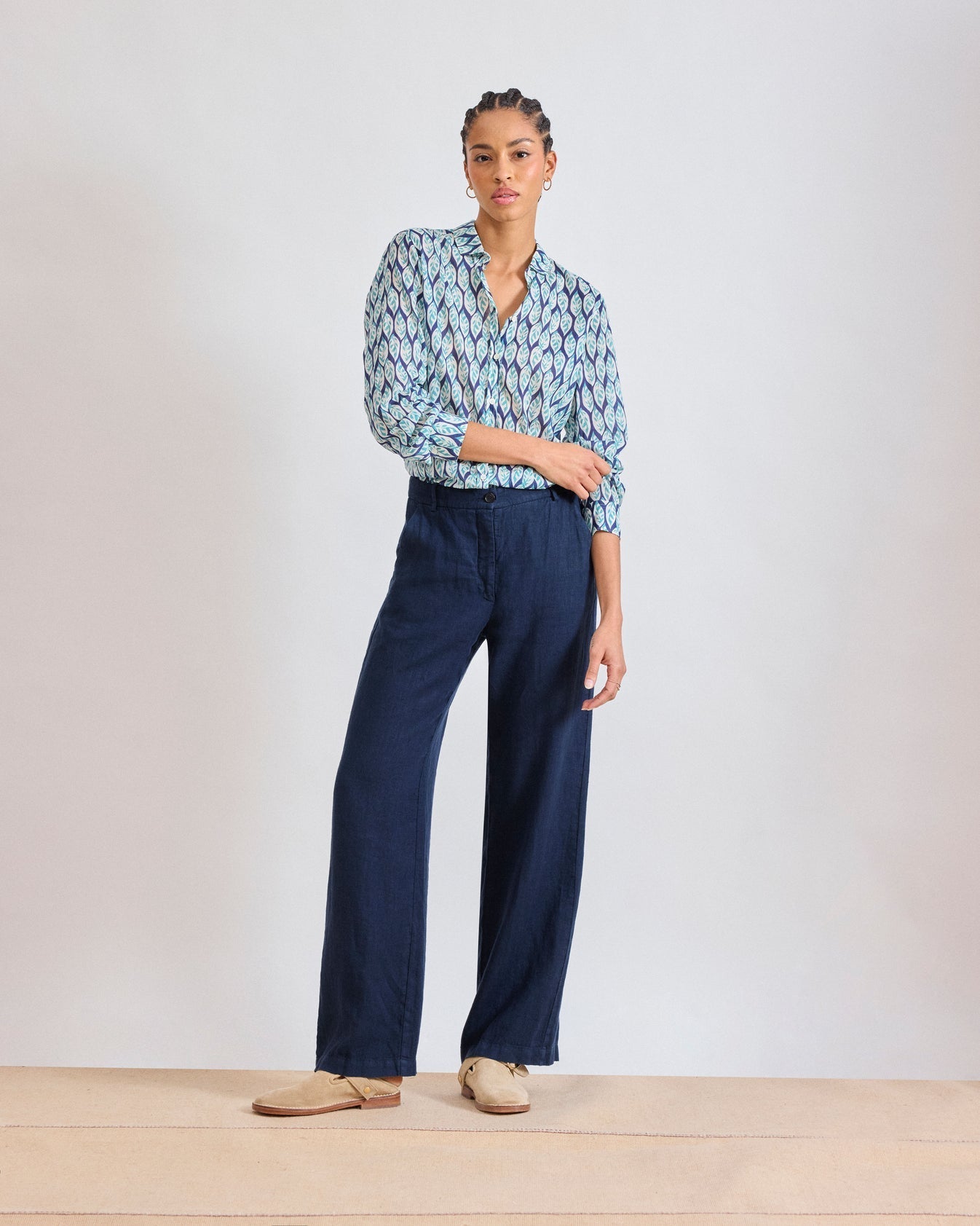 POSITANON Woven Pants - Pacific - Joy Gift Shoppe