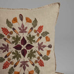 Pressed Leaves Pillow: Pillow Cover with Insert - Joy