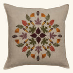 Pressed Leaves Pillow: Pillow Cover with Insert - Joy