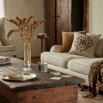 Pressed Leaves Pillow: Pillow Cover with Insert - Joy