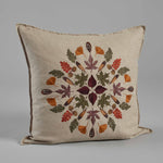Pressed Leaves Pillow: Pillow Cover with Insert - Joy