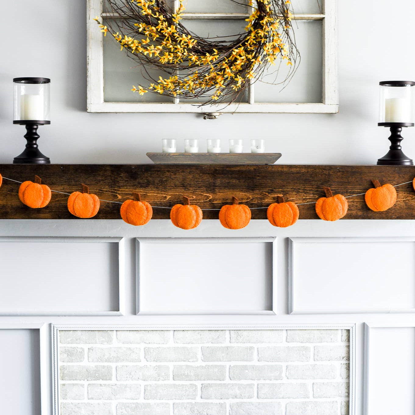 Pumpkin Garland / Fall Home Decor / Thanksgiving Decor  - Joy