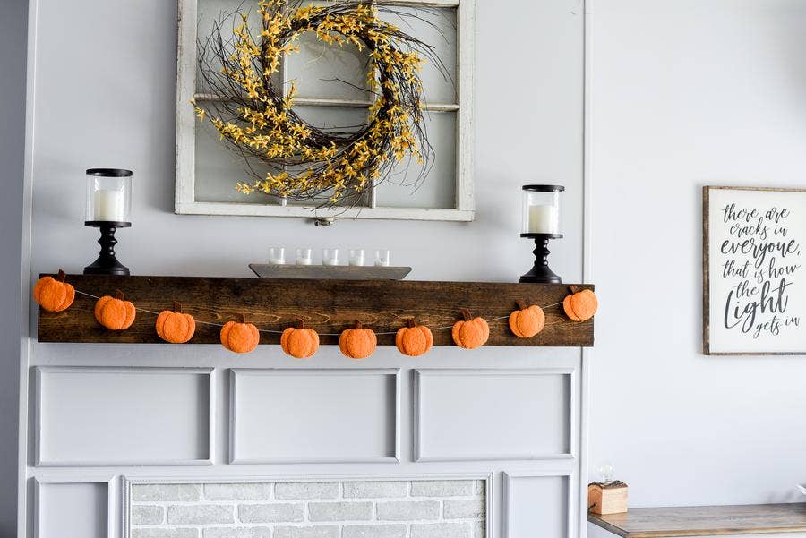 Pumpkin Garland / Fall Home Decor / Thanksgiving Decor  - Joy