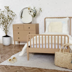 Queen Dollhouse Bed with Mattress – Natural - Joy Gift Shoppe