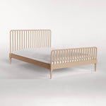 Queen Dollhouse Bed with Mattress – Natural - Joy Gift Shoppe