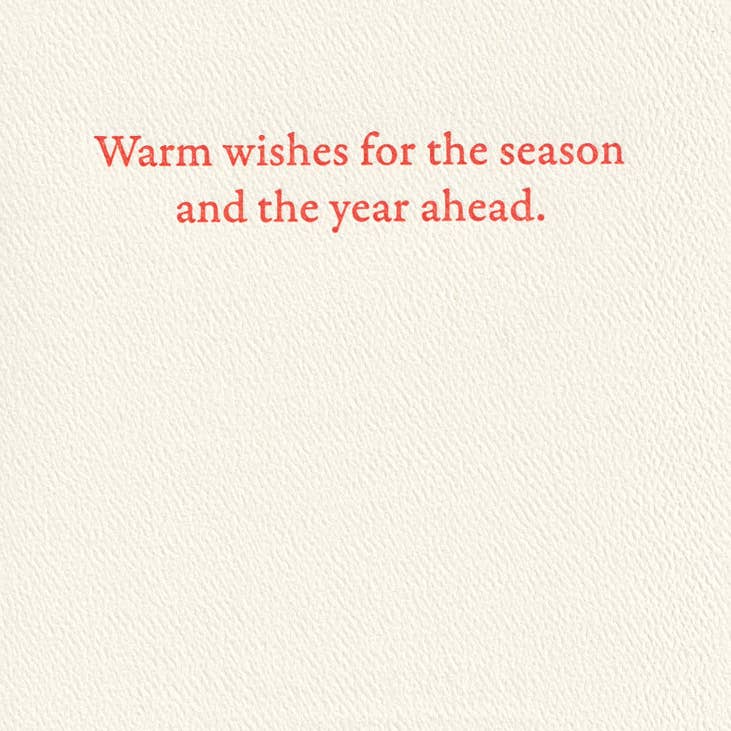 Quiet Night Holiday Card - Joy