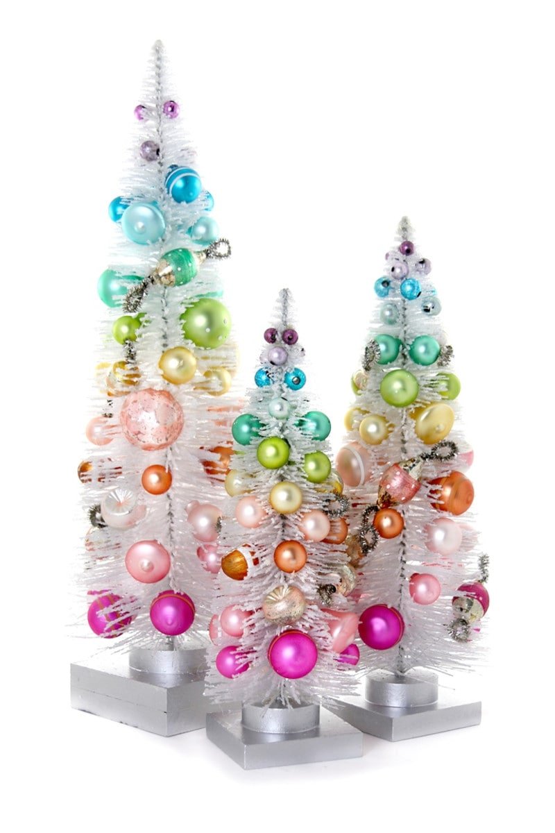 Rainbow Tree Set of 3 White - Joy