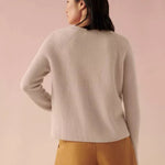 Recycled Cashmere Ribbed Crewneck - Joy