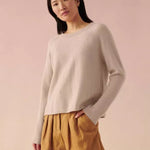 Recycled Cashmere Ribbed Crewneck - Joy