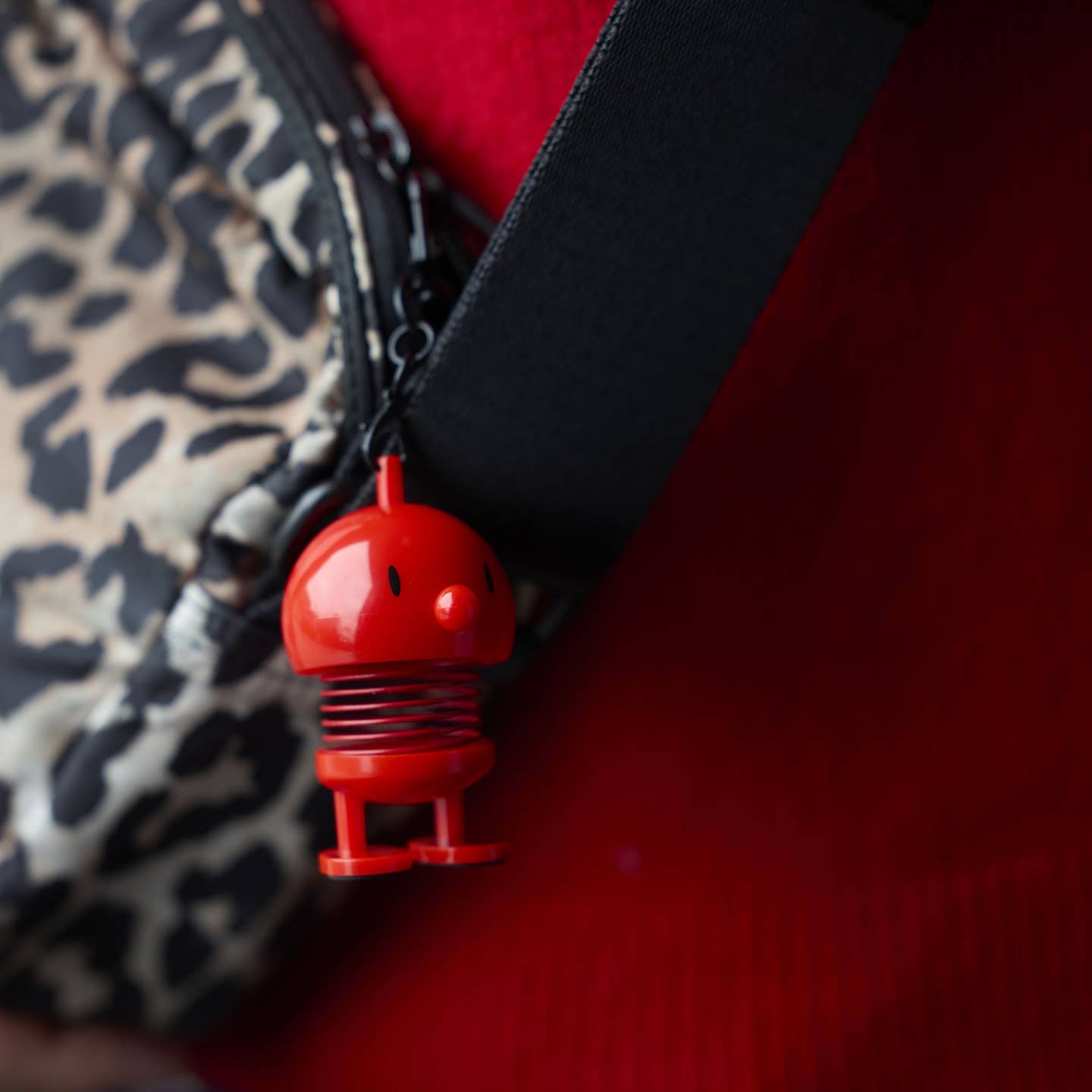 Red Bumble Bag Charm - Joy