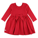 Red Knit LS Twirl Dress | 2T - Joy