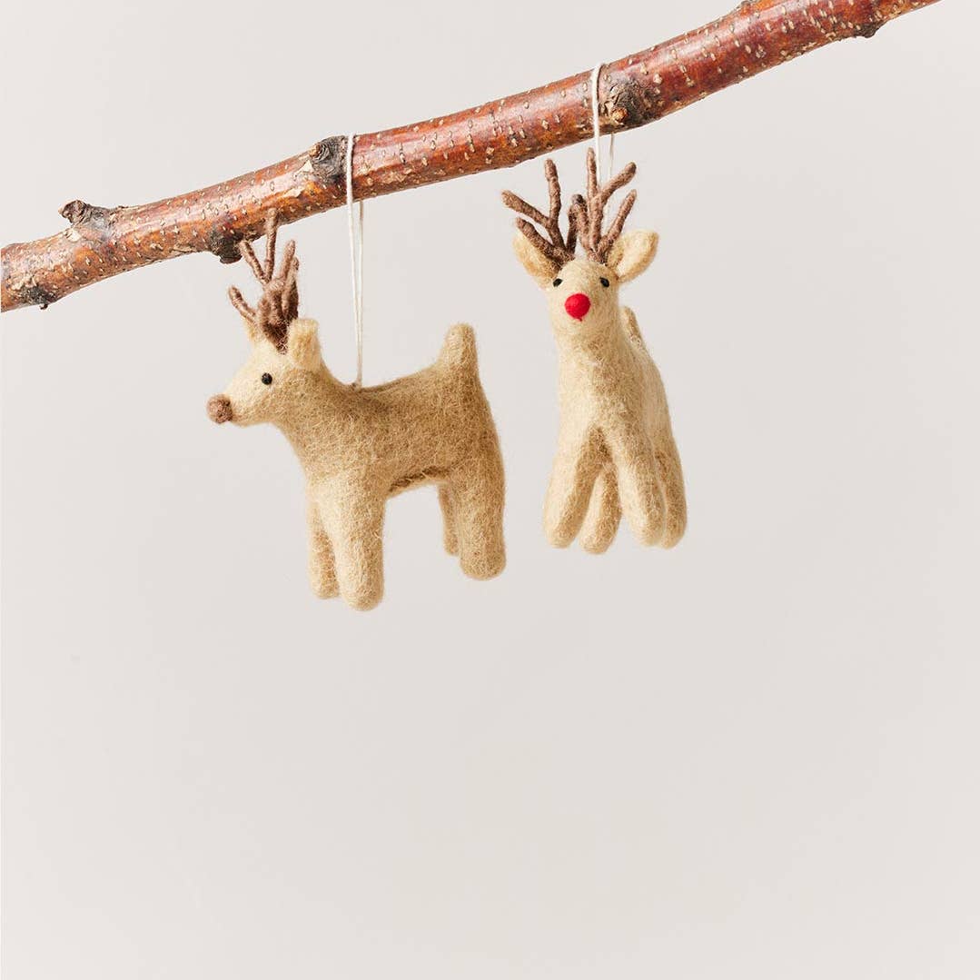 Reindeer Dash Away Reindeer Ornament - Joy