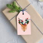 Reindeer Gift Tags - Set of 6 - Joy