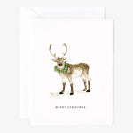 Reindeer Merry Christmas Card - Joy