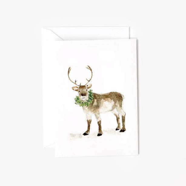 Reindeer Mini Notecard - Joy
