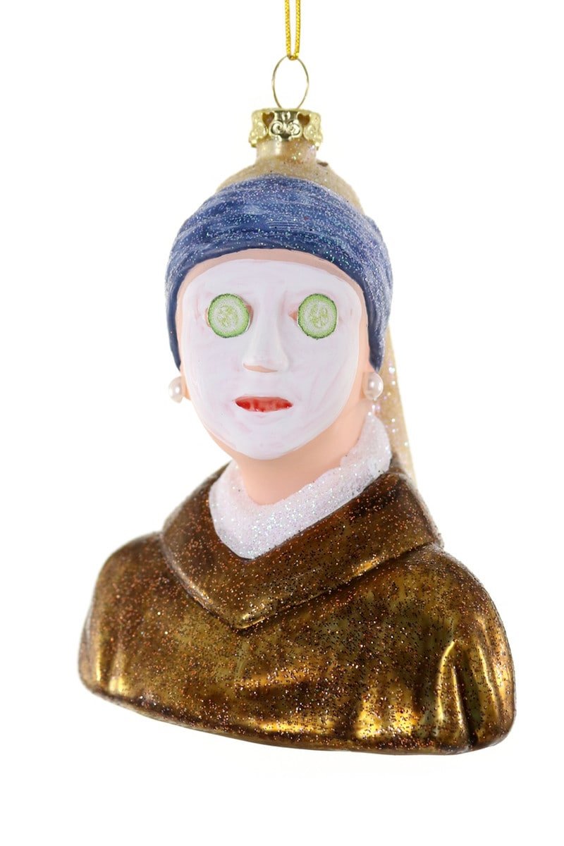 Relaxed Girl With A Pearl Earring Ornament - Joy