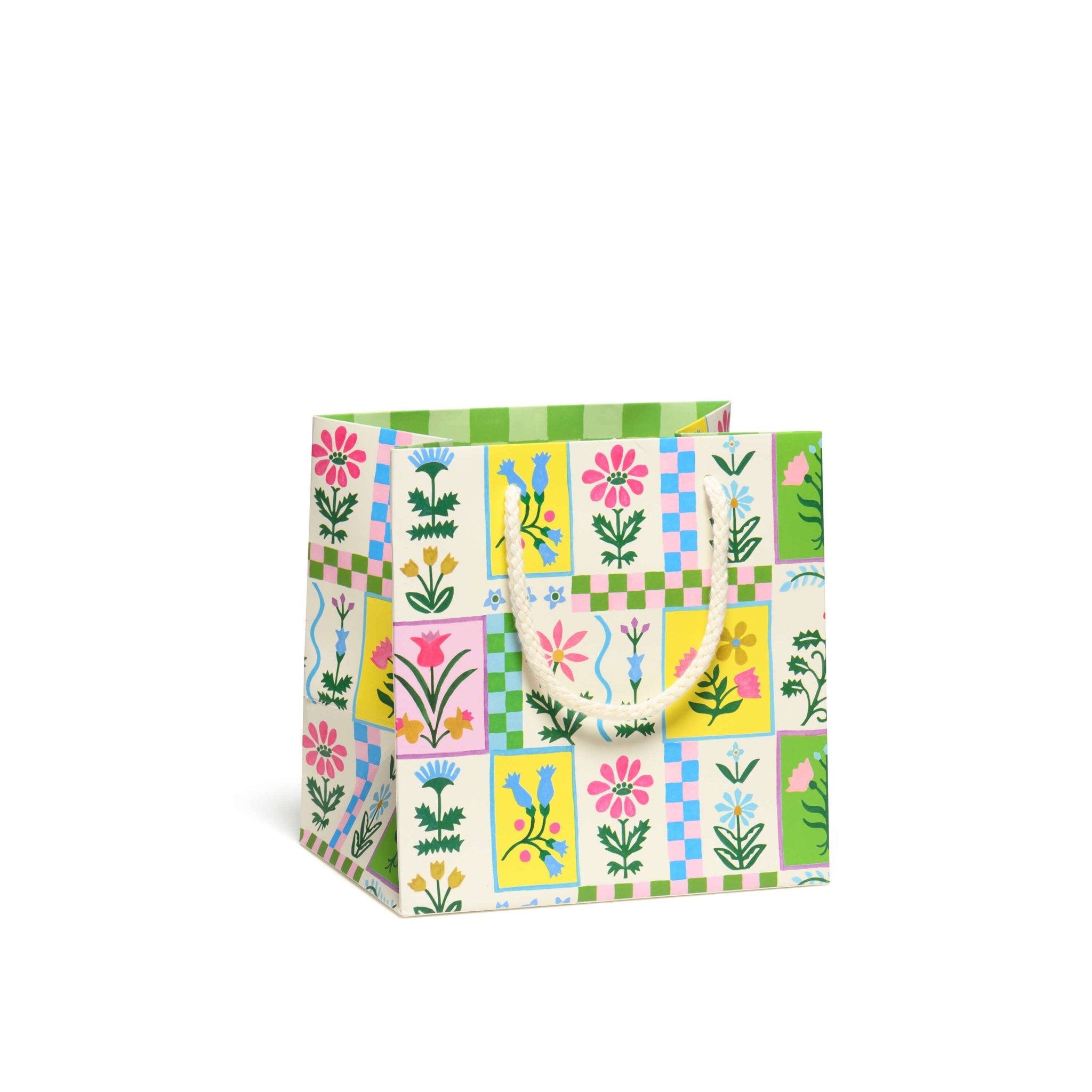 Retro Flower Gift Bag: Medium - Joy