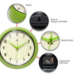 Retro Lime Wall Clock - Joy