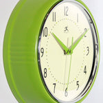 Retro Lime Wall Clock - Joy