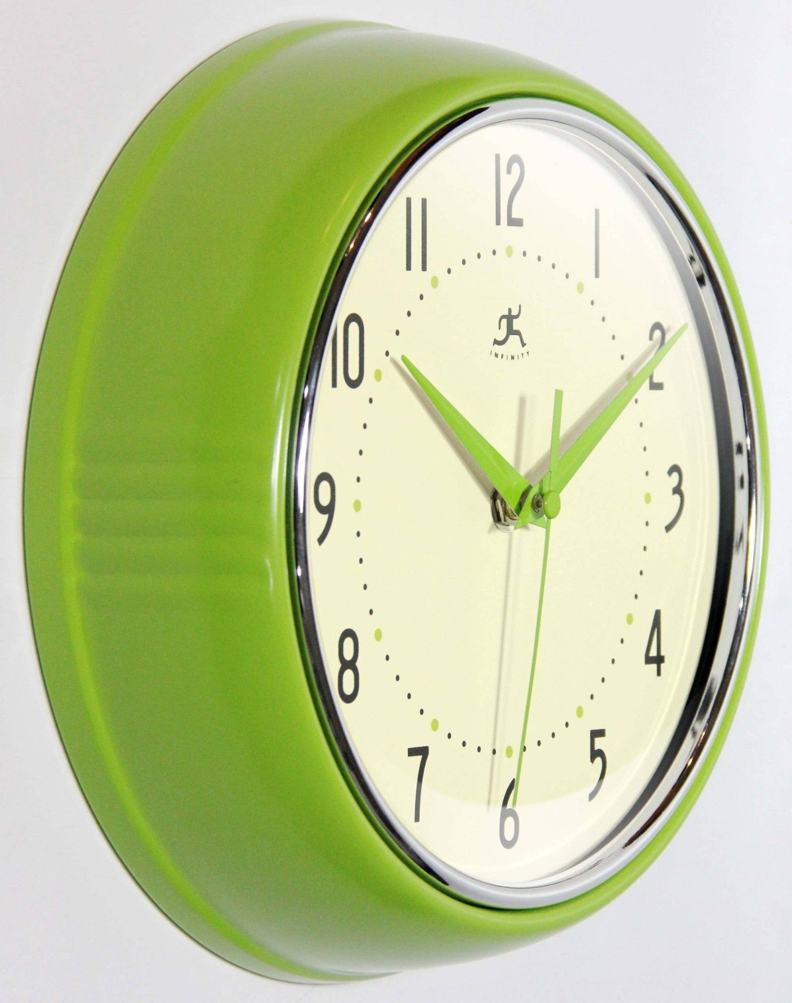 Retro Lime Wall Clock - Joy