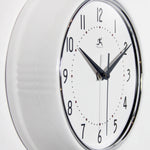 Retro Round White Indoor Wall Clock 9.5 Inch - Joy