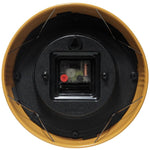 Retro Round Yellow Indoor Wall Clock 9.5 Inch - Joy