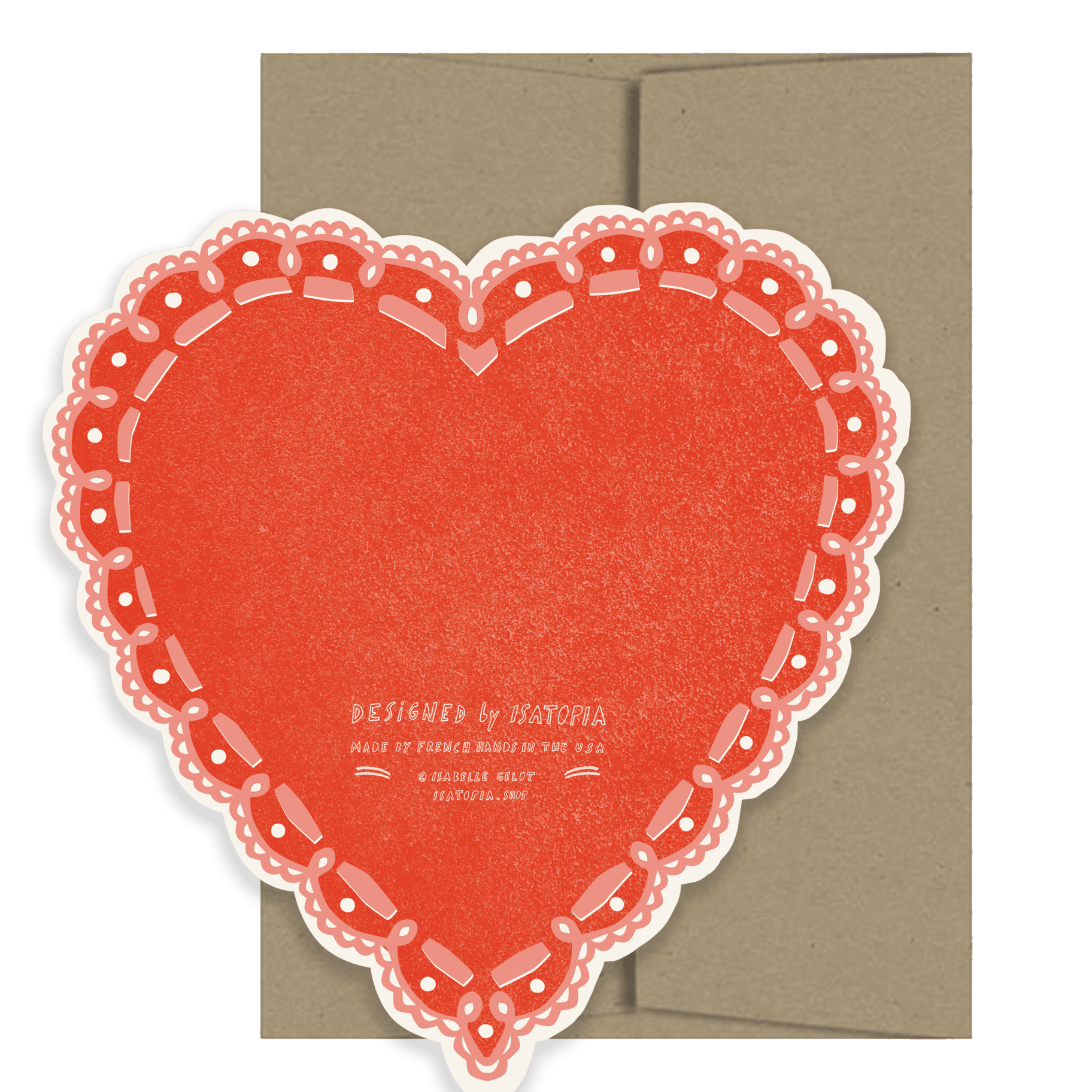 Rose Heart Card - Joy