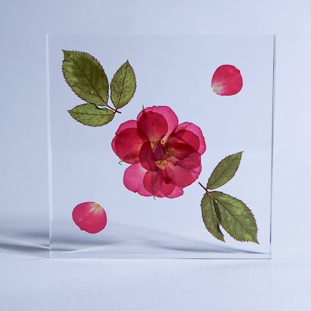 Rose Tile - Large - Joy Gift Shoppe