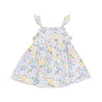 Samantha Floral Paperbag Ruffle Dress - Joy