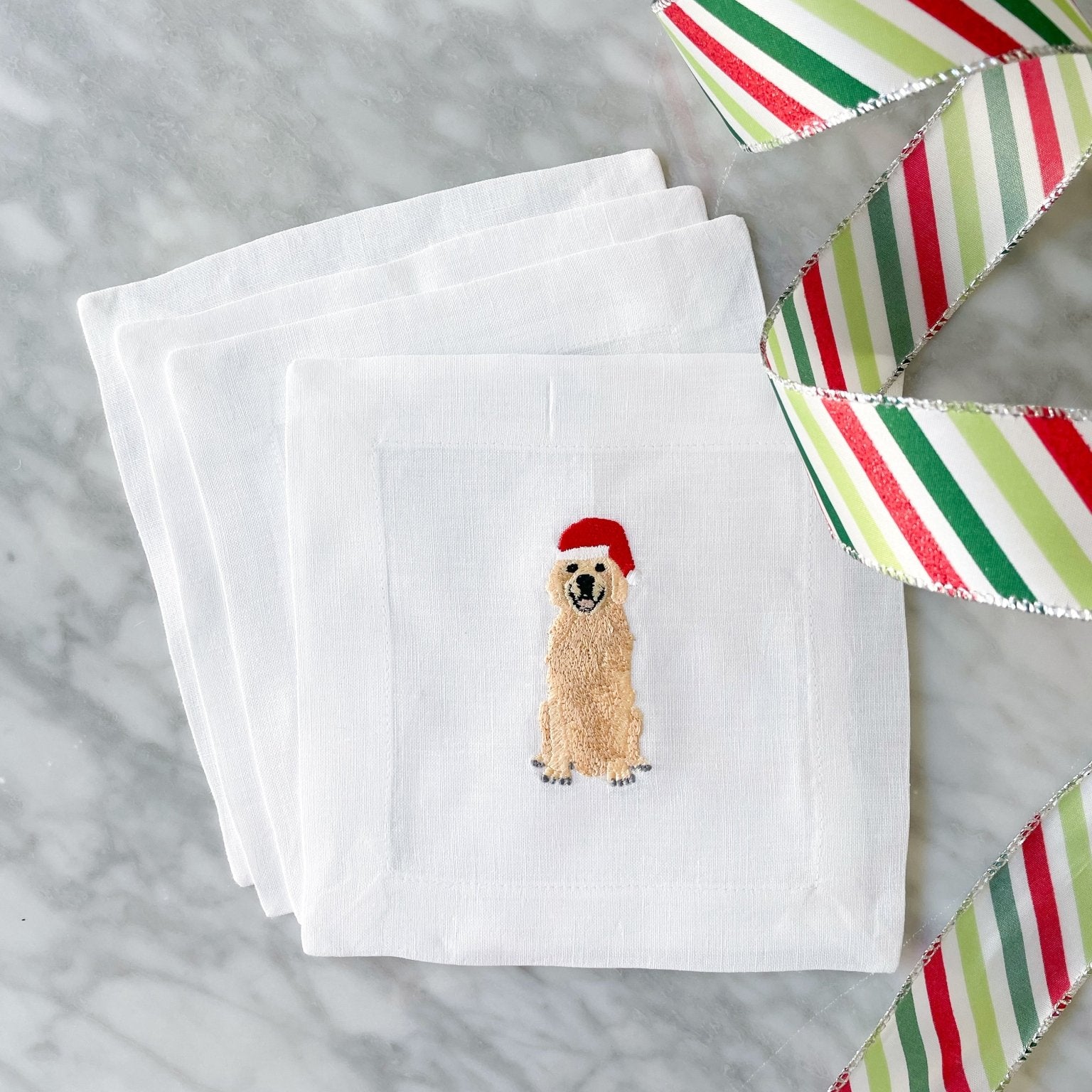 "Santa Dogs" - Golden Retriever - Joy