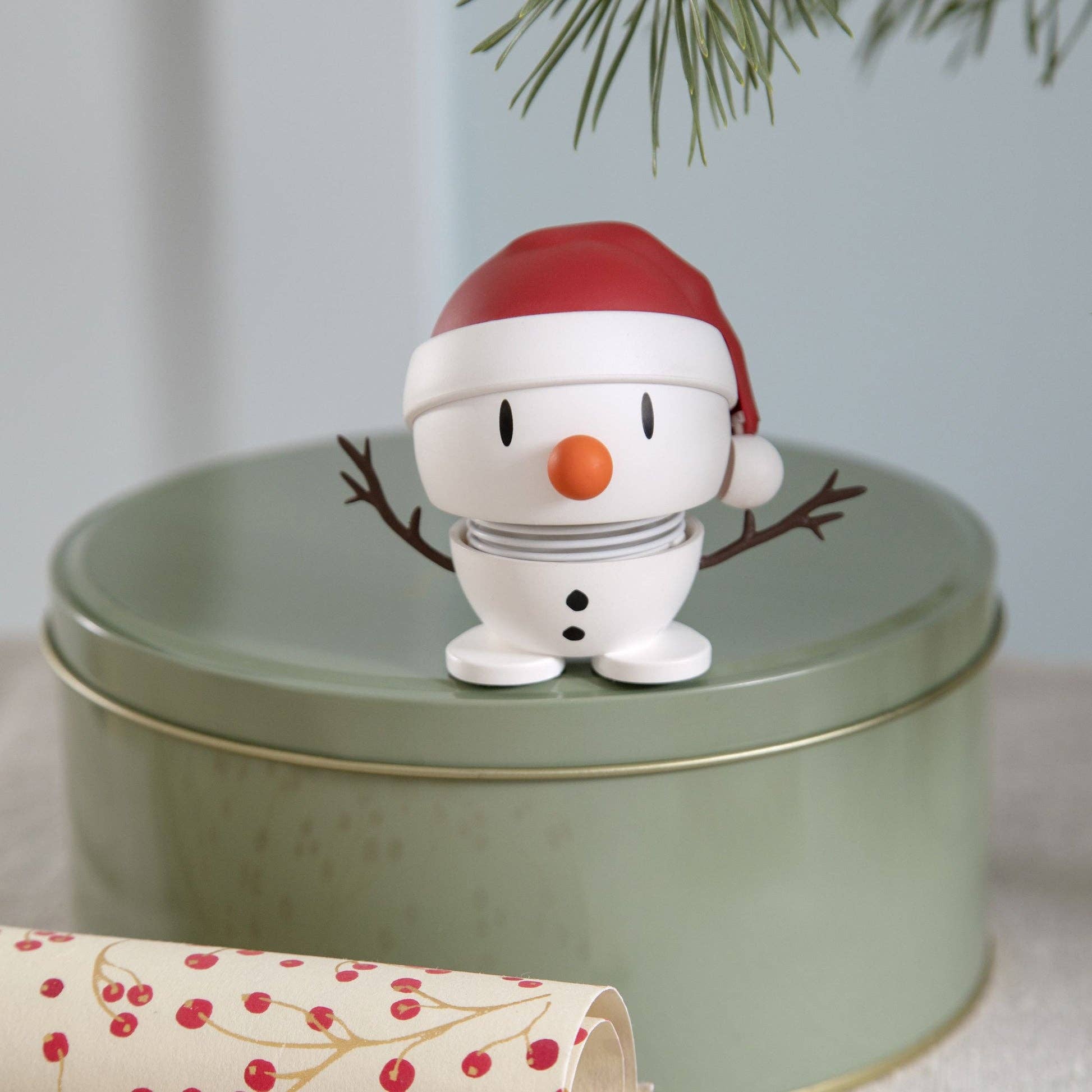 Santa Snowman Bumble Soft White - Joy Gift Shoppe