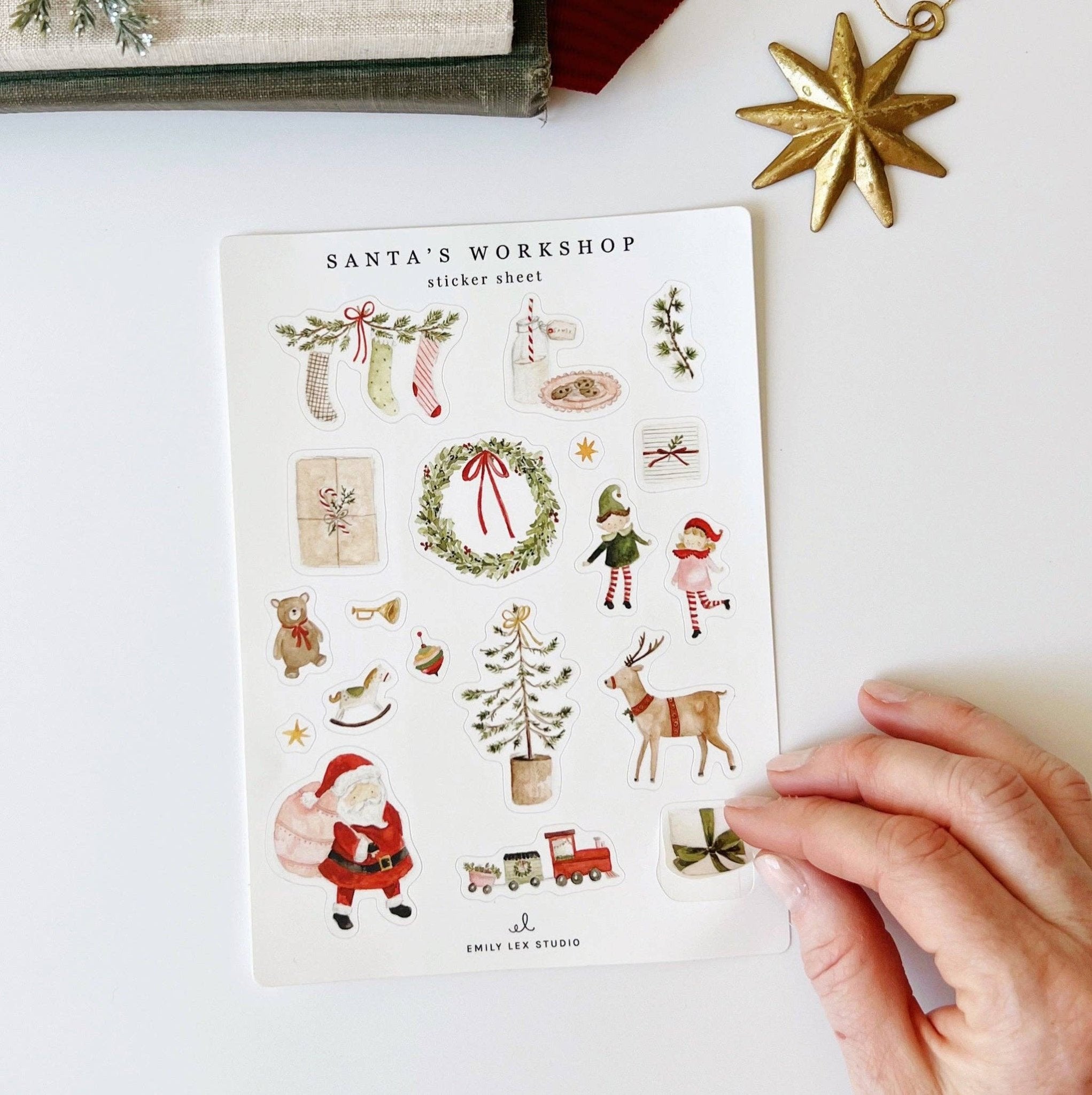 Santa's Workshop Sticker Sheets - Joy