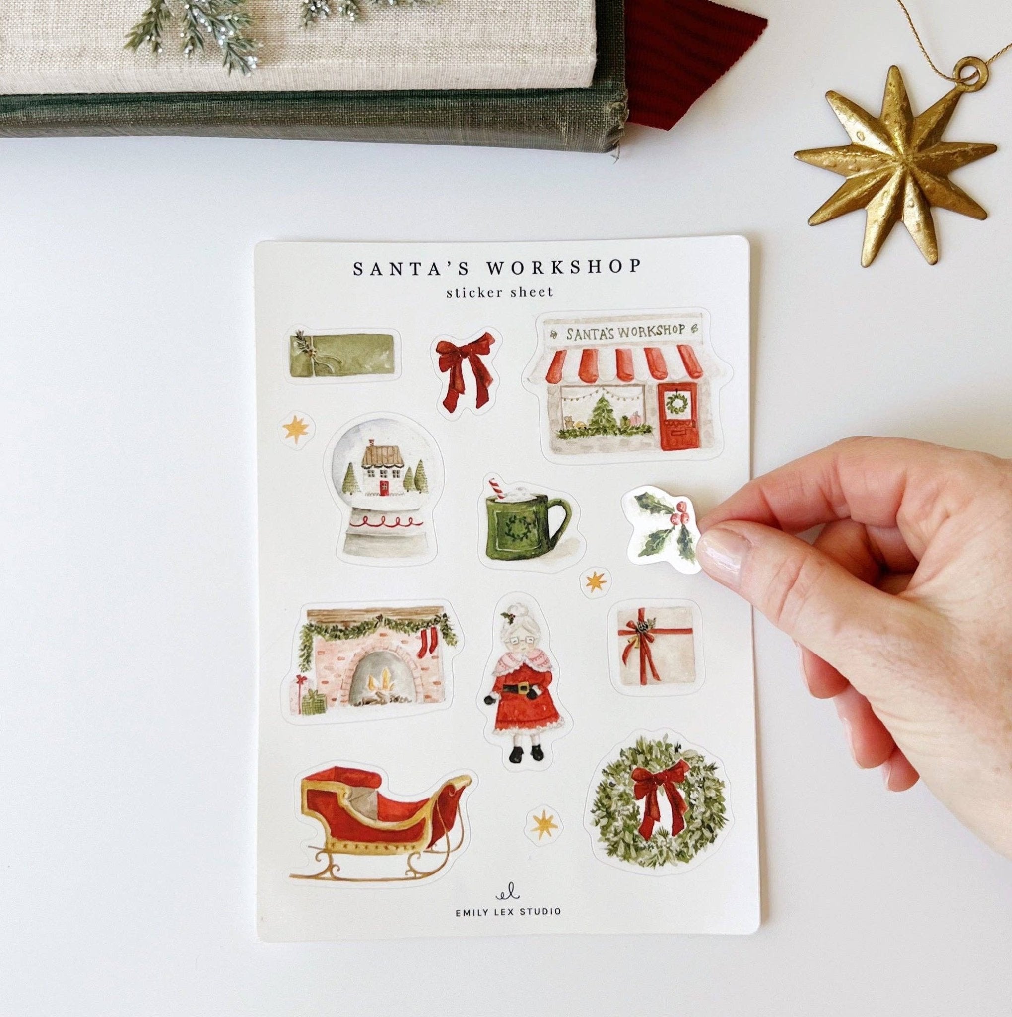 Santa's Workshop Sticker Sheets - Joy