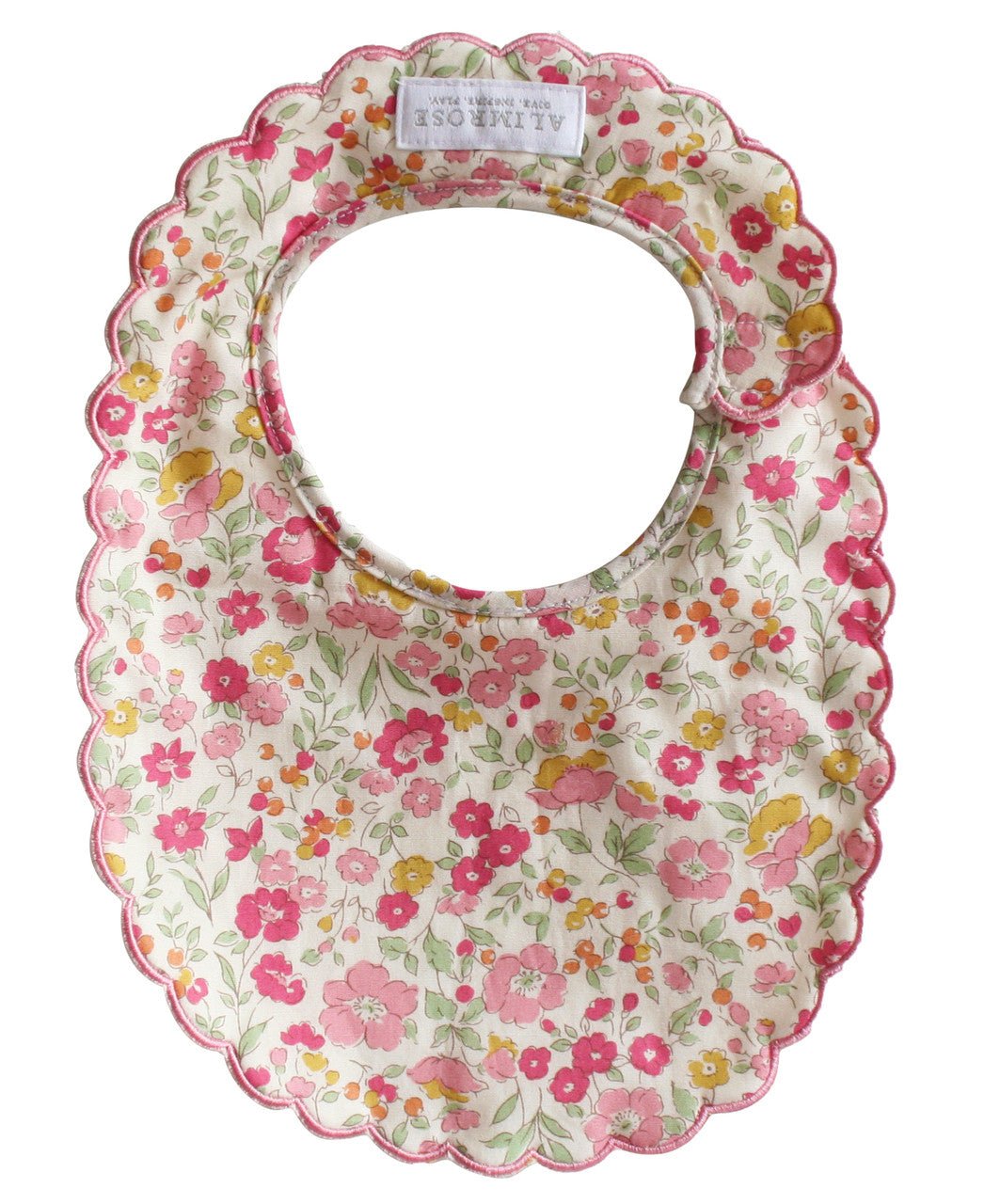 Scallop Bib - Rose Garden - Joy