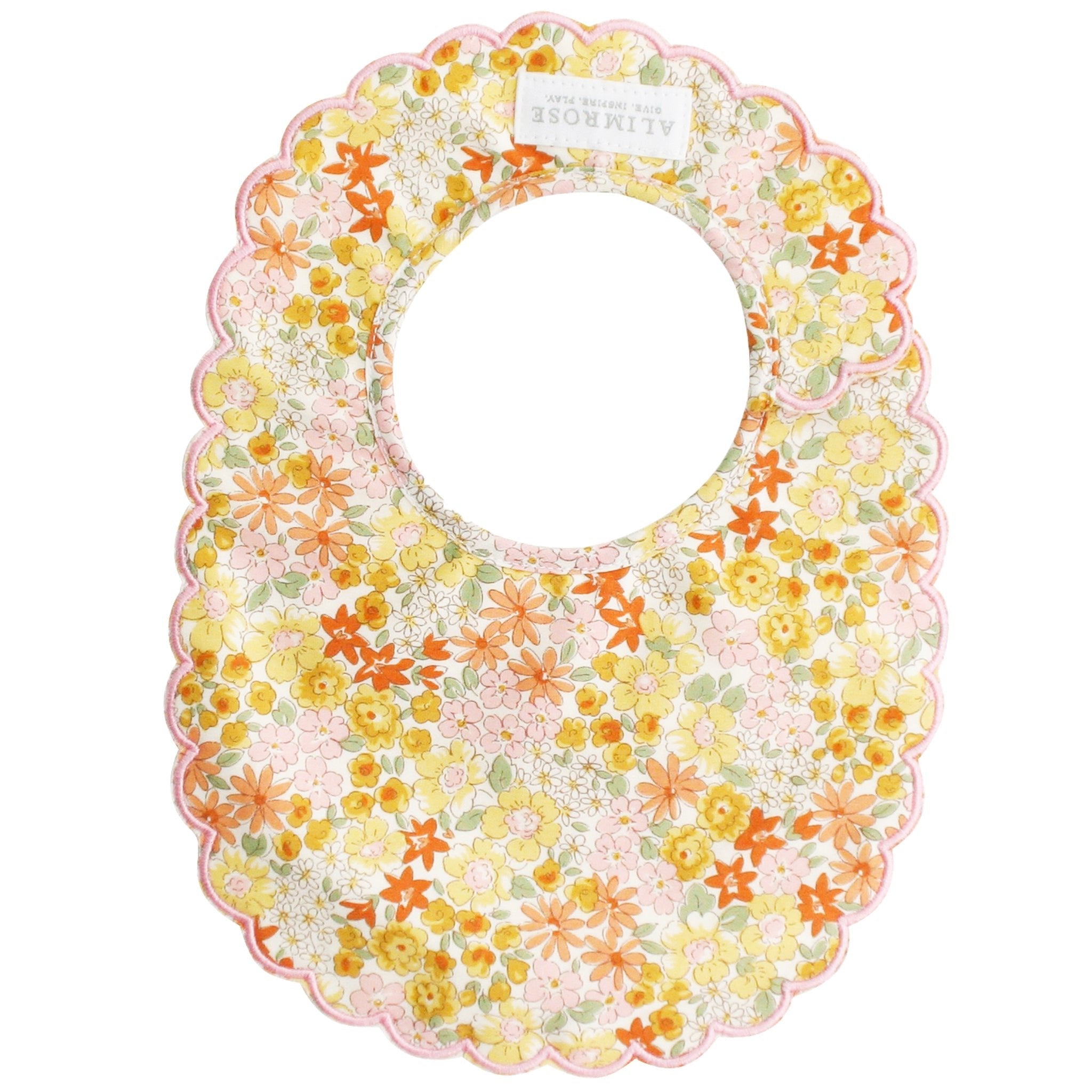 Scallop Bib - Sweet Marigold - Joy Gift Shoppe