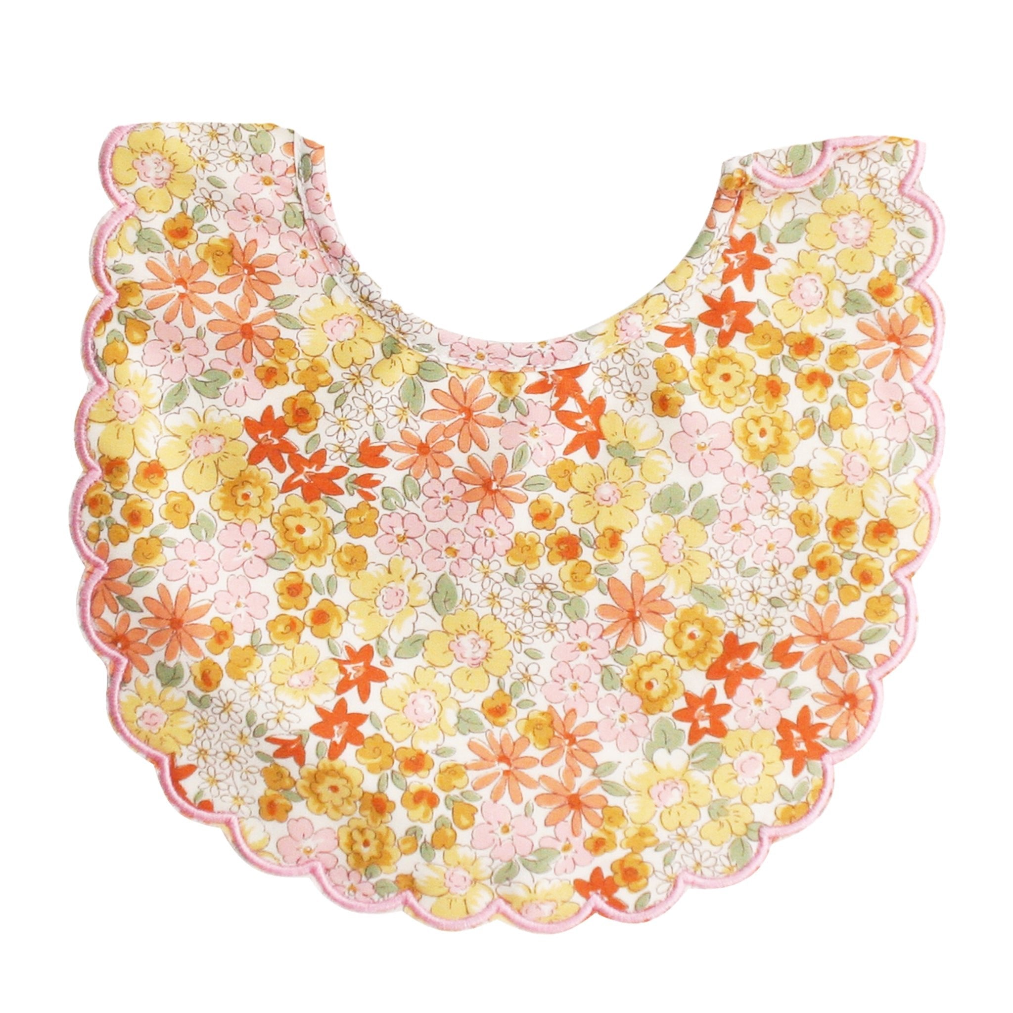 Scallop Bib - Sweet Marigold - Joy Gift Shoppe