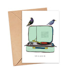 Screech Owl Design Greeting Cards - Joy