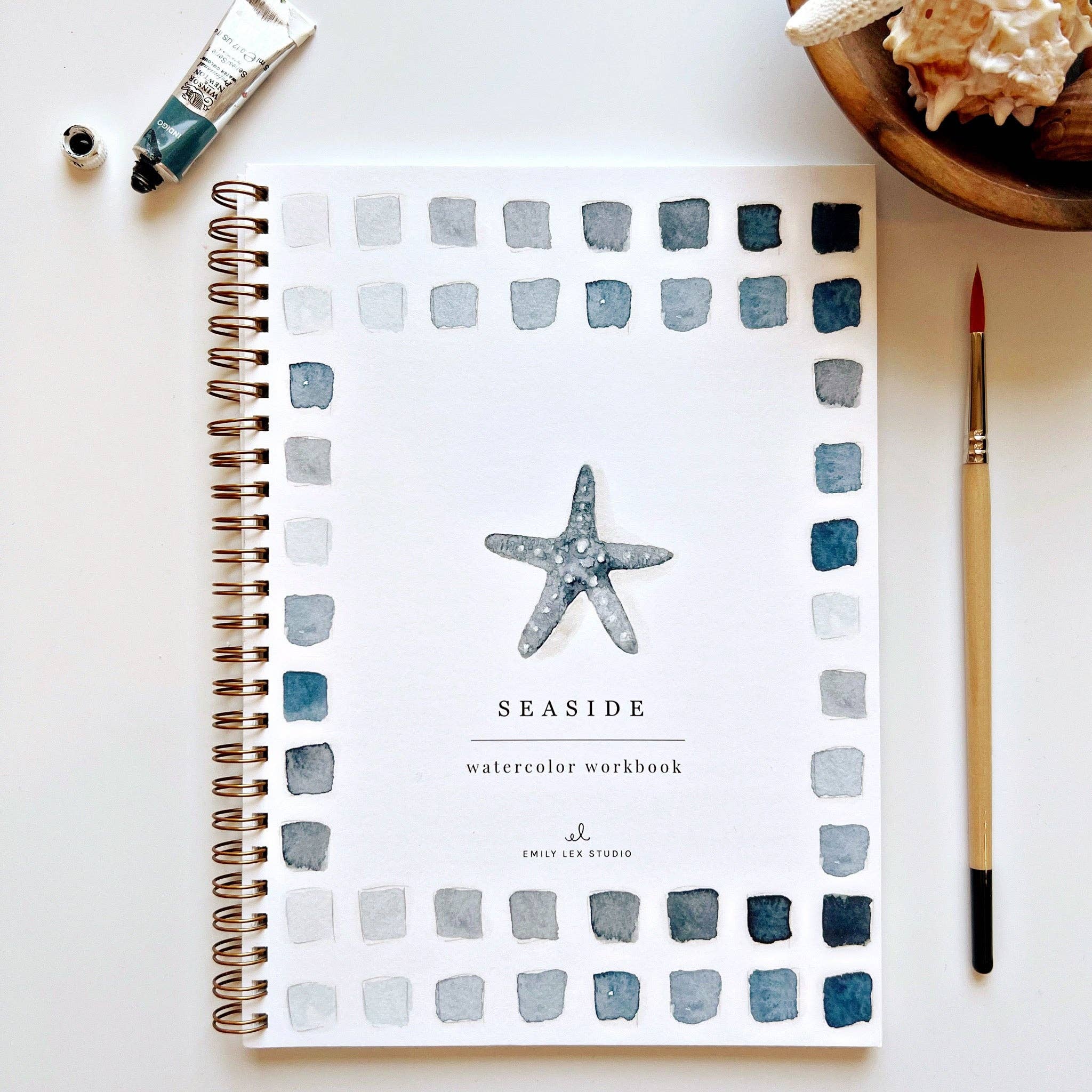 Seaside watercolor workbook - Joy