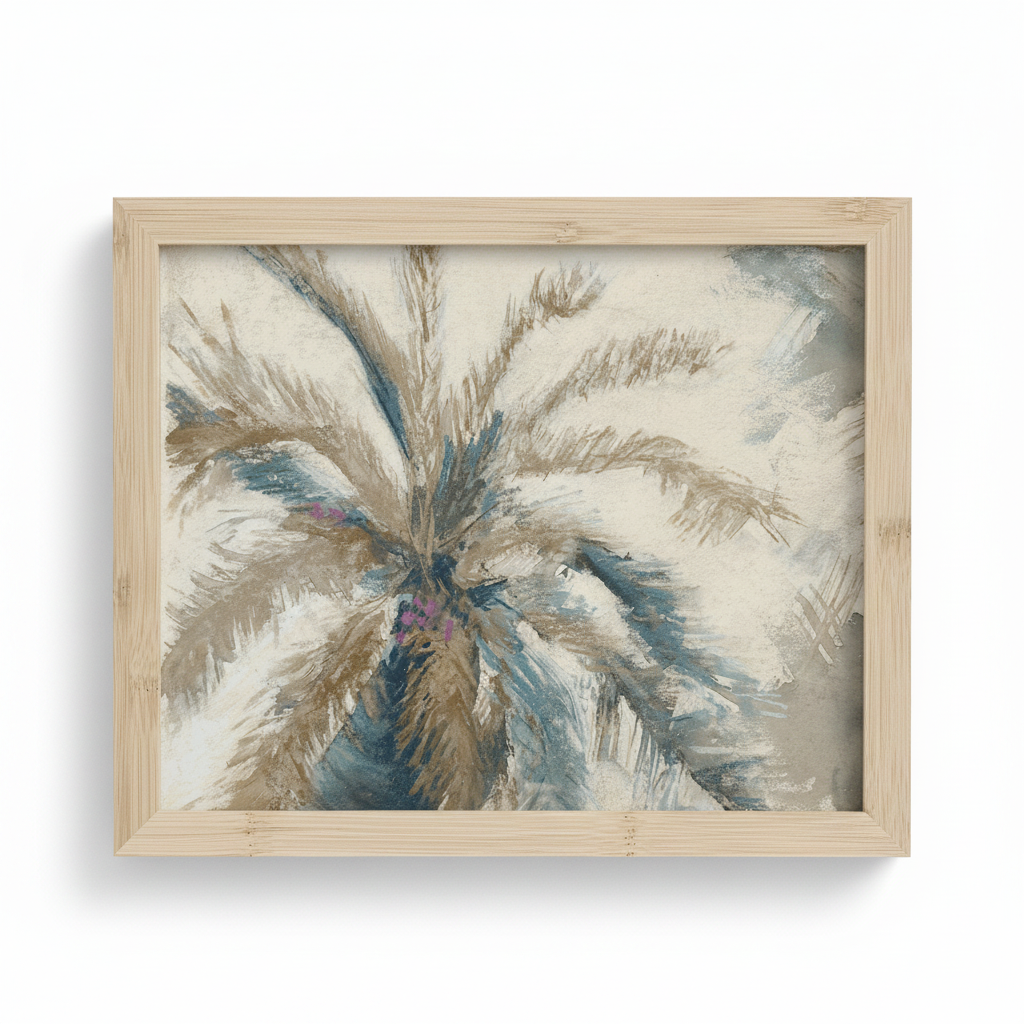 Sepia Palm Trees Paintings - Joy