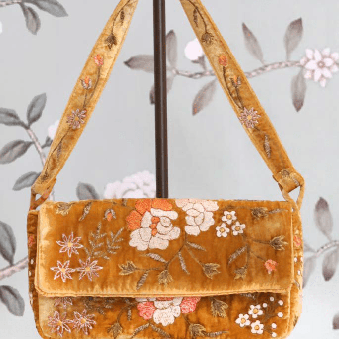 Silk Velvet Shoulder Bag - Joy Gift Shoppe