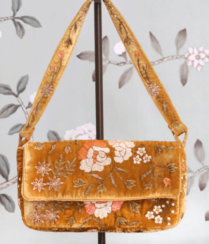 Silk Velvet Shoulder Bag - Joy Gift Shoppe