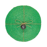 Silky Jute Placemats: Green - Joy