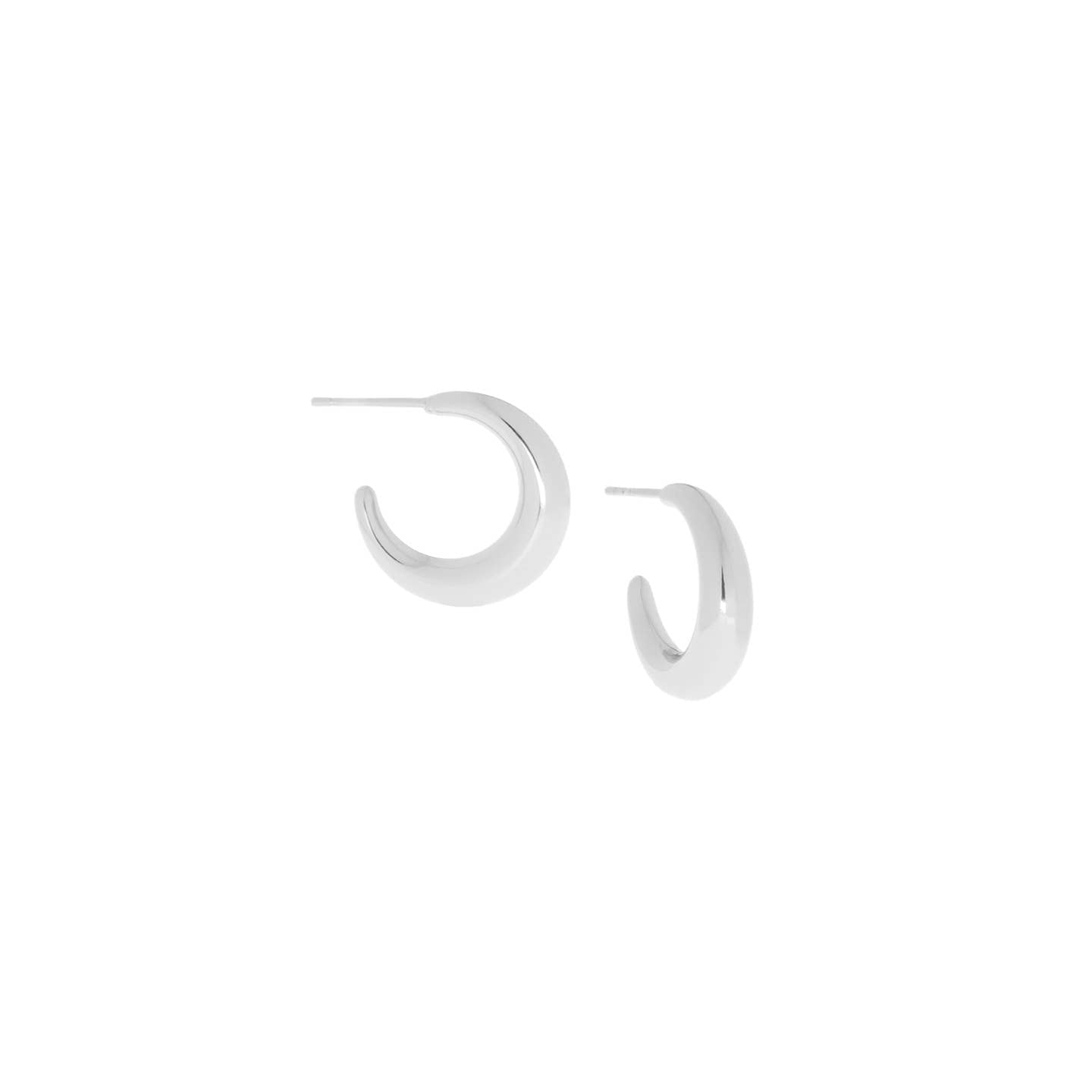Silver Small Post Hoop - Joy