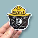 Smokey Says Resist Vinyl Sticker - Joy
