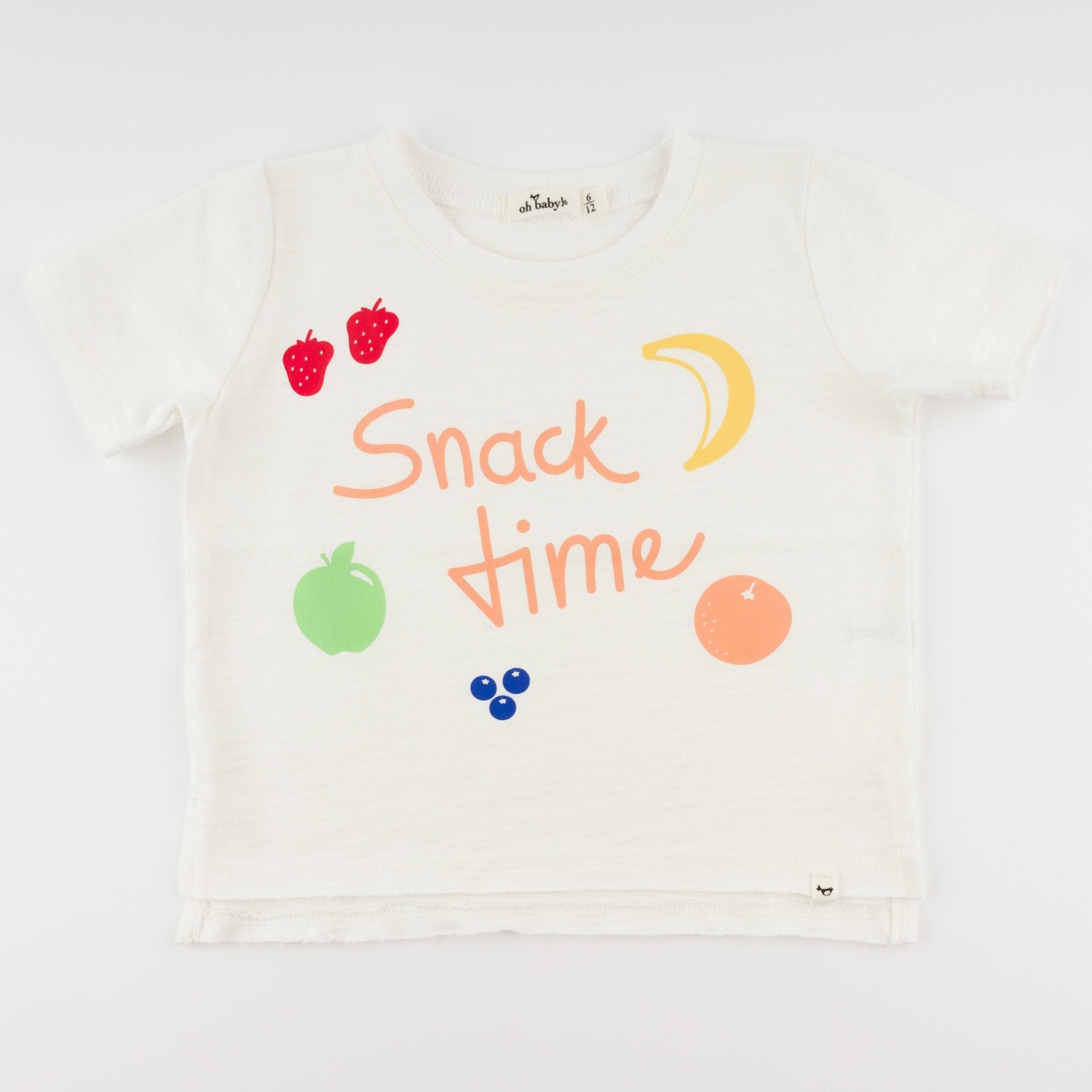 Snack Time Raw Edge Tee - Joy