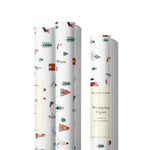 Snow Day Holiday Wrapping Paper: Rolls of 3 Sheets - Joy