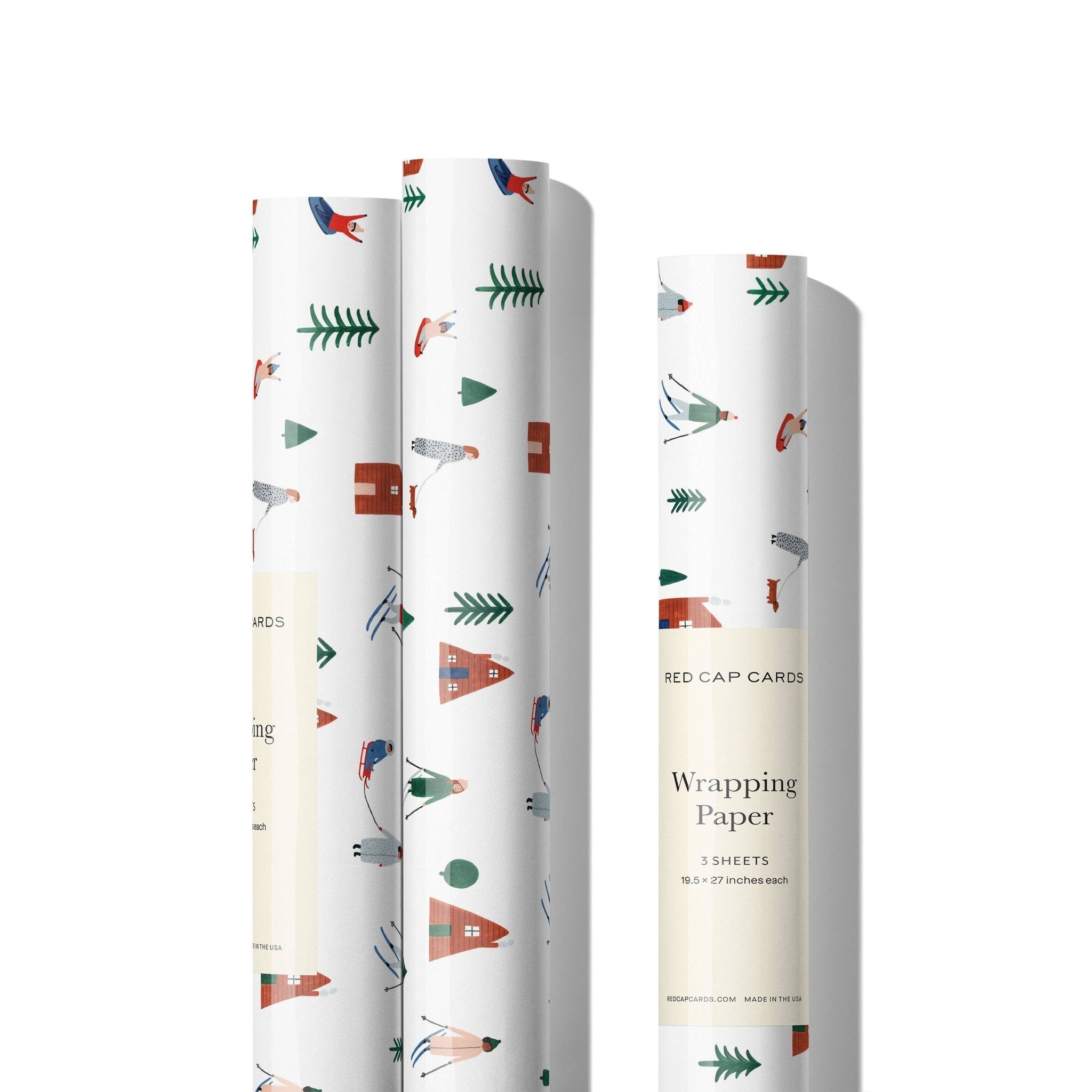 Snow Day Holiday Wrapping Paper: Rolls of 3 Sheets - Joy