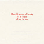 Snow Fox Holiday Card - Joy