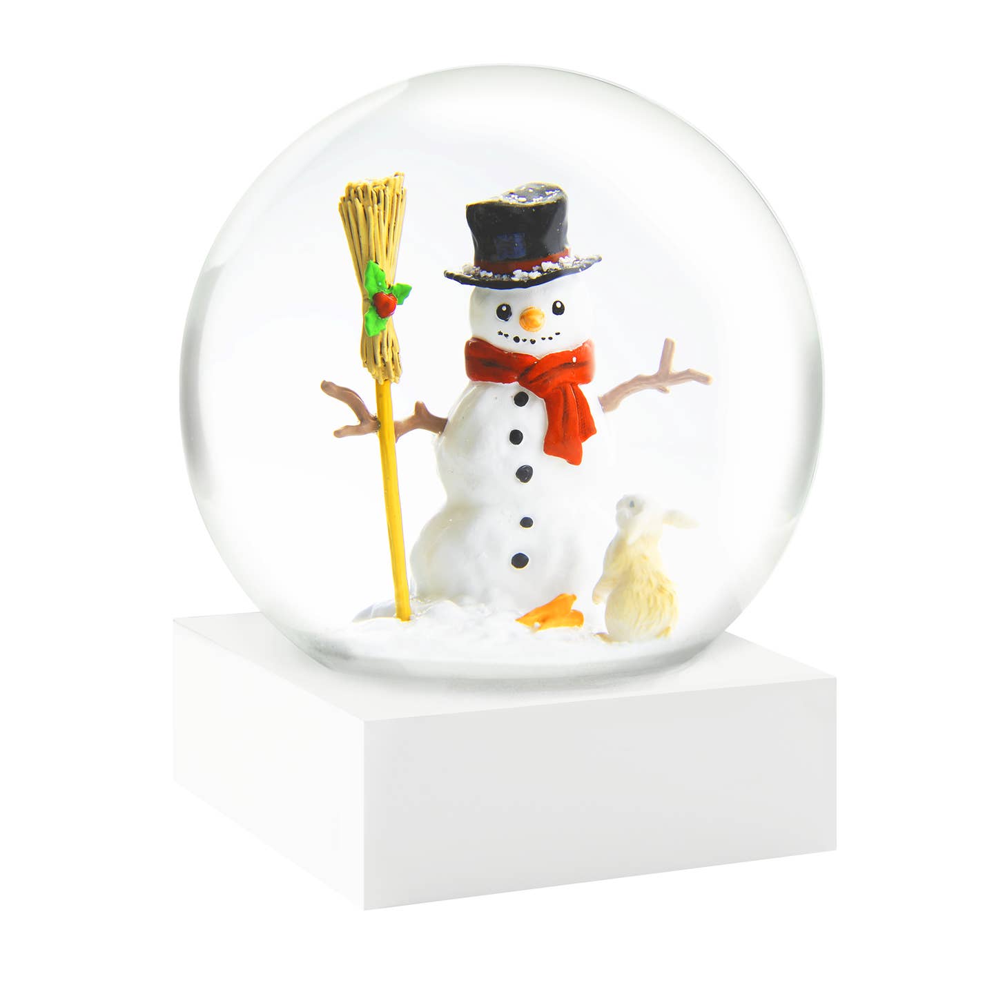 Snowman with Bunny Snow Globe - Joy Gift Shoppe